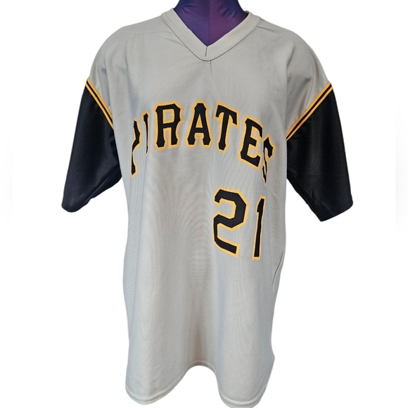 Vintage Park Antony MLB Pittsburgh Pirates Roberto Clemente Jersey Size XL - Picture 9 of 10